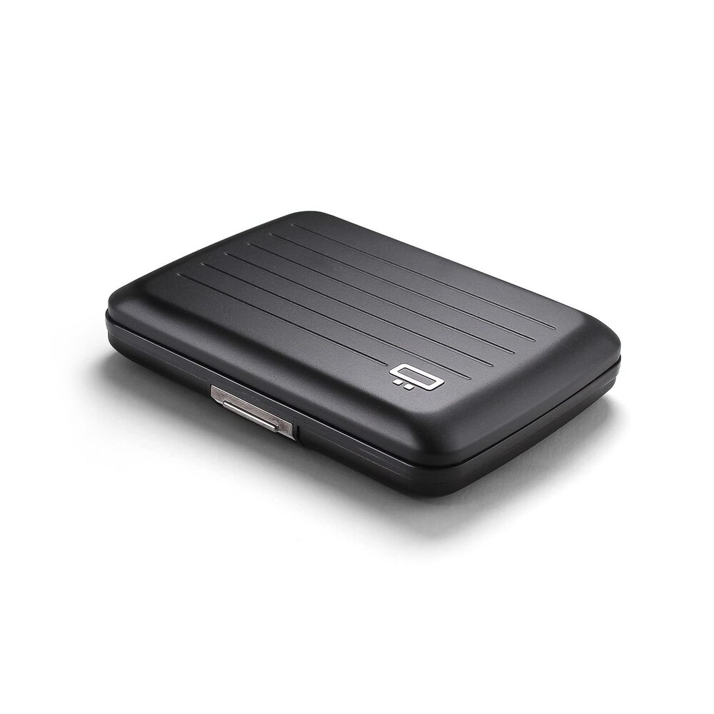 6917 Aluminum card holder with metal lock, RFID protection against fraud
